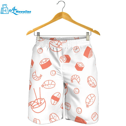 Sushi Pattern Men Shorts