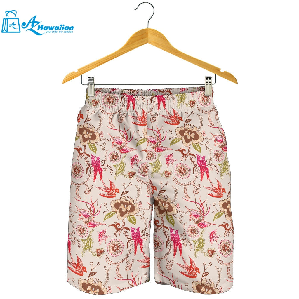 Swallow Pattern Print Design 01 Men Shorts