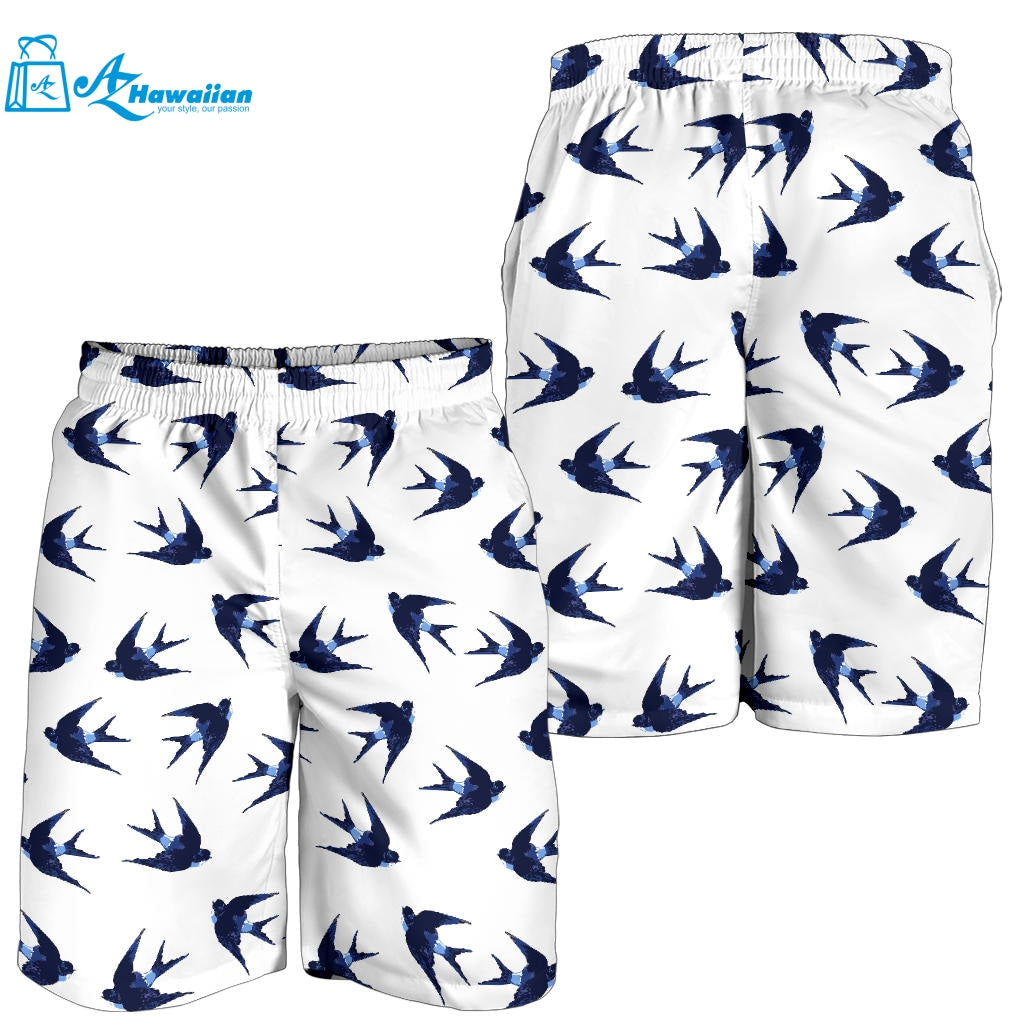 Swallow Pattern Print Design 03 Men Shorts