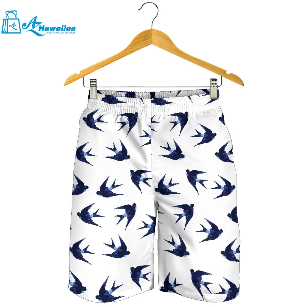 Swallow Pattern Print Design 03 Men Shorts