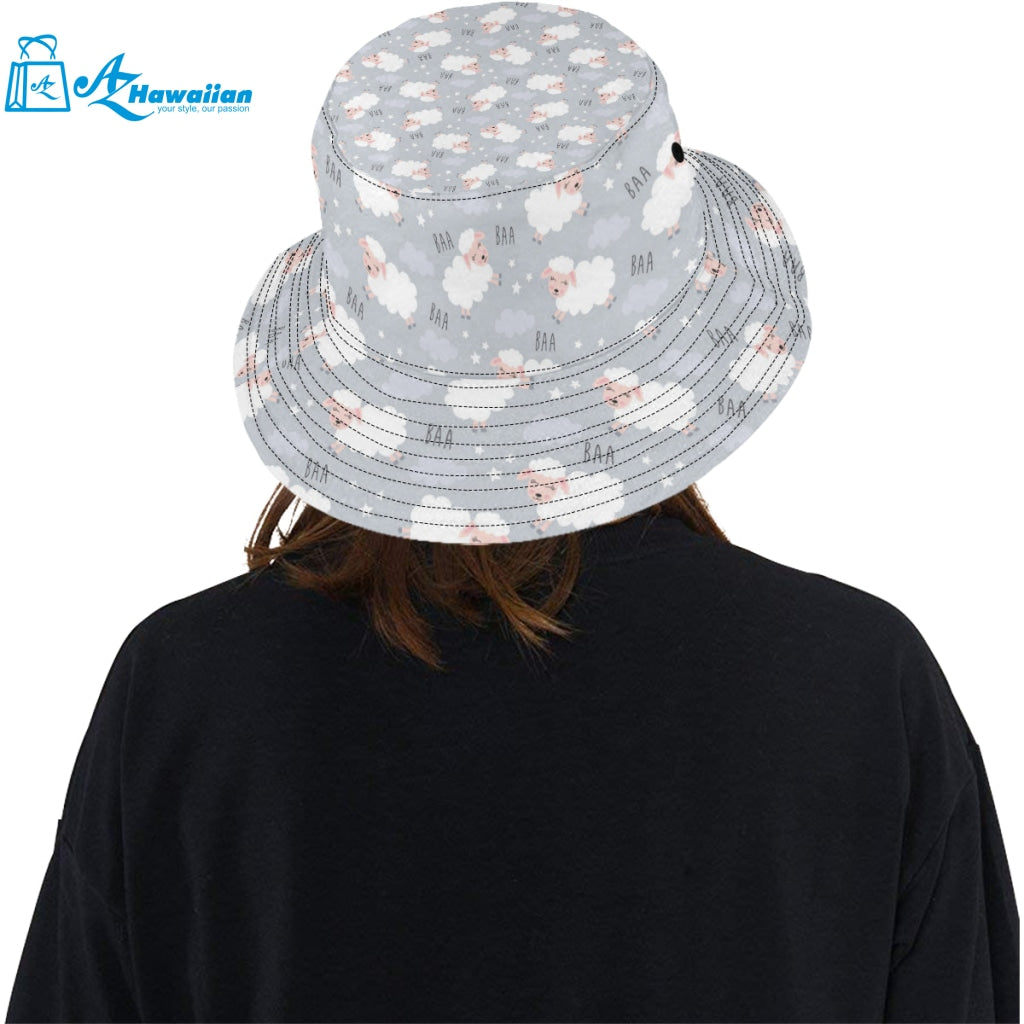 Sweet dreams sheep pattern Unisex Bucket Hat