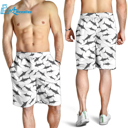 Swordfish Pattern Print Design 04 Men Shorts