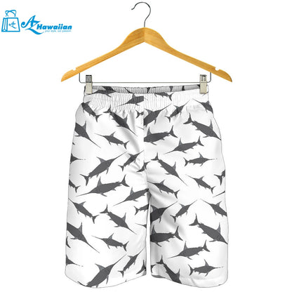 Swordfish Pattern Print Design 04 Men Shorts