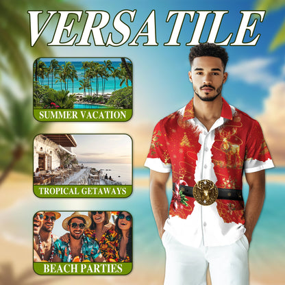 Synthesizer Synth Techno Music Hawaiian Shirt for Men, Button Down Aloha Shirt - Azhawaiian