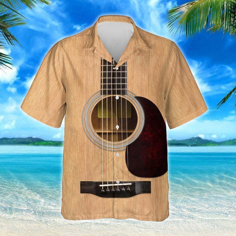 Acoustic Guitar Shirt Thh3198Hwv1 Hawaiian