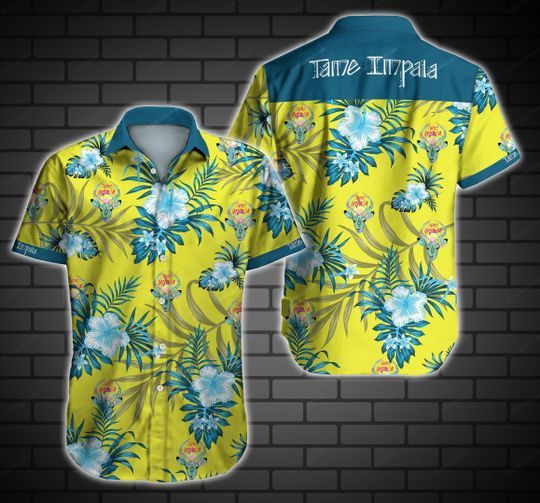 Tame Impala Hawaiian Graphic Print Short Sleeve 