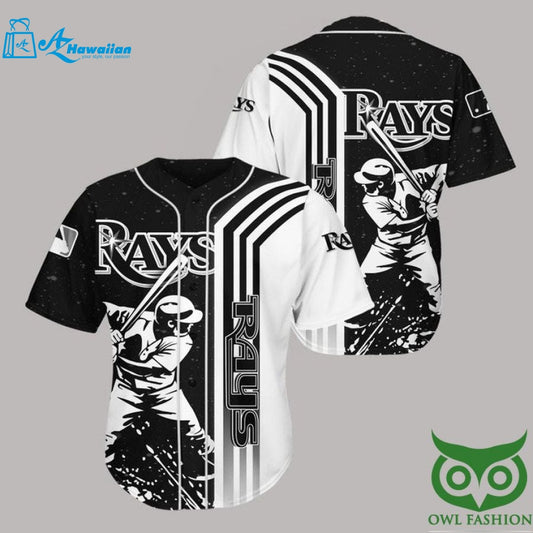 Tampa Bay Rays Black White Baseball Jersey Shirt