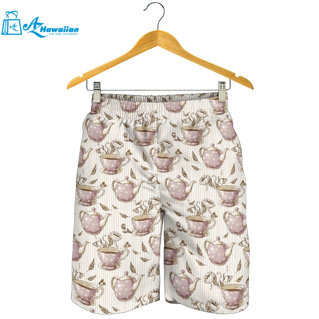 Tea pots Pattern Print Design 03 Men Shorts