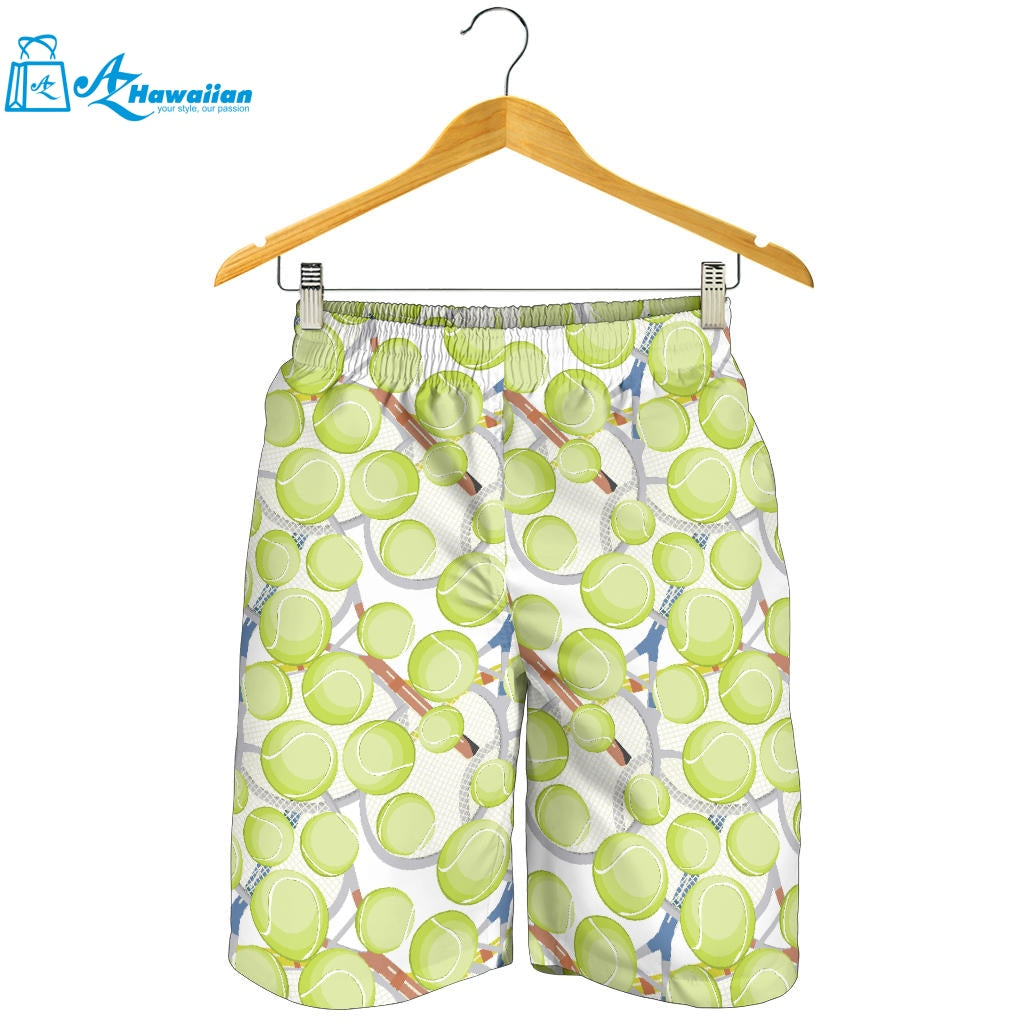 Tennis Pattern Print Design 01 Men Shorts