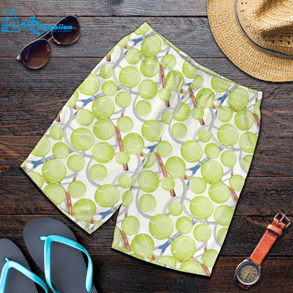 Tennis Pattern Print Design 01 Men Shorts