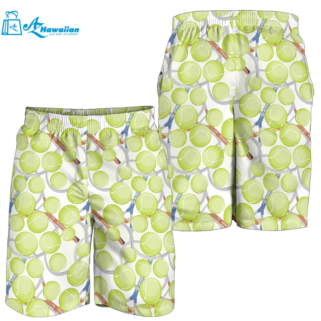 Tennis Pattern Print Design 01 Men Shorts