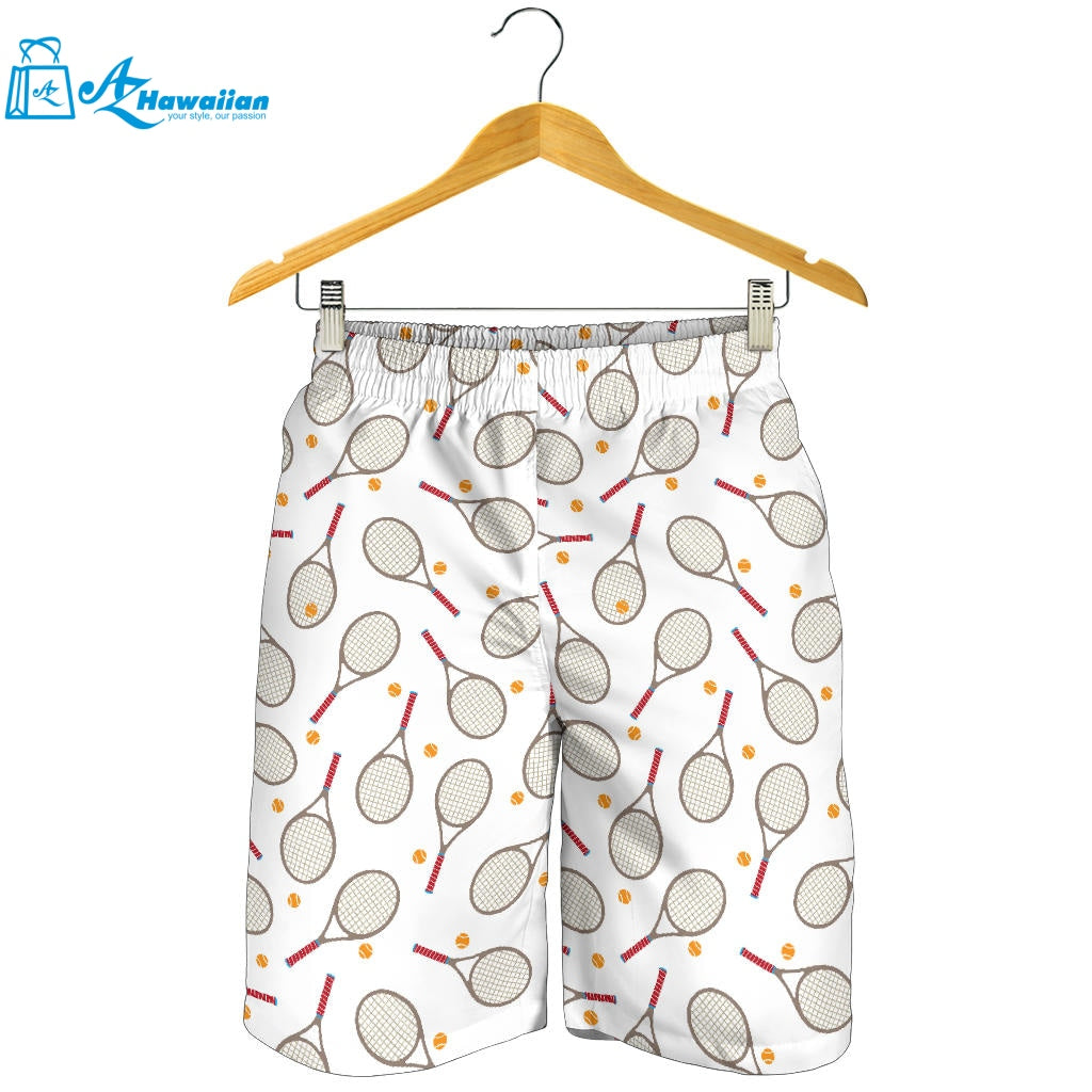 Tennis Pattern Print Design 04 Men Shorts