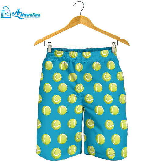 Tennis Pattern Print Design 05 Men Shorts