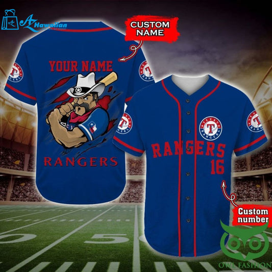 Texas Rangers Baseball Jersey Personalized Gift, Custom Name Number