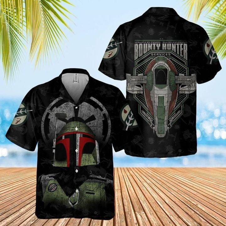 The Bounty Hunter Boba Fett Mandalorian Print Short Sleeve 