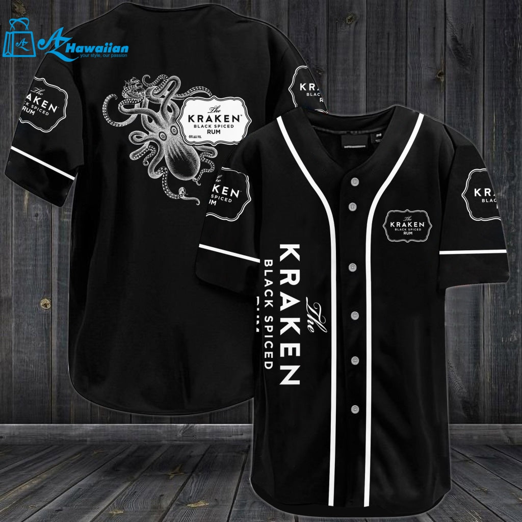 The Kraken Black Spiced Rum Baseball Jersey 