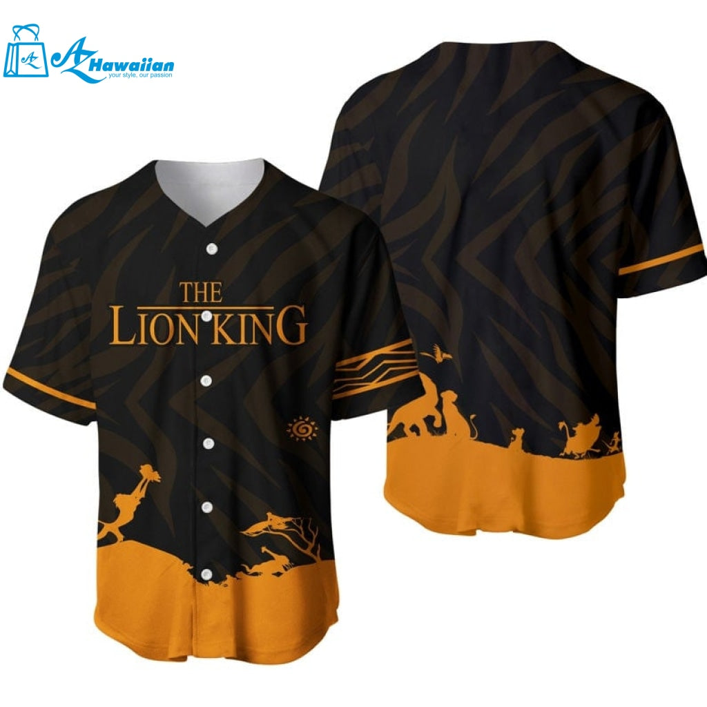 The Lion King Iconic Scene All Over Print Baseball Jersey 