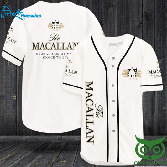 The Macallan Whiskey Baseball Jersey Shirt