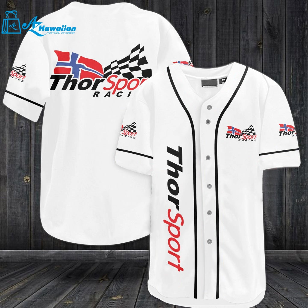 Thor Sport Racing Car Team Baseball Jersey 