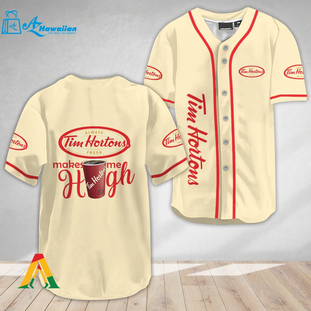 Tim Hortons Make Me High Baseball Jersey