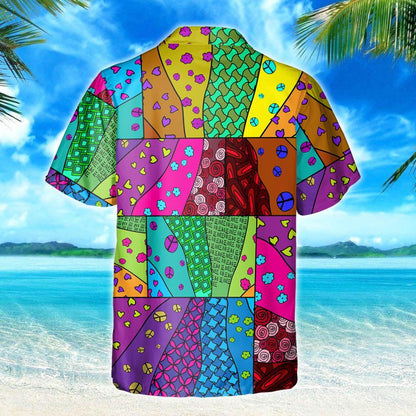 Hippie Sunflower Hawaiian Shirt Thh3195Hw