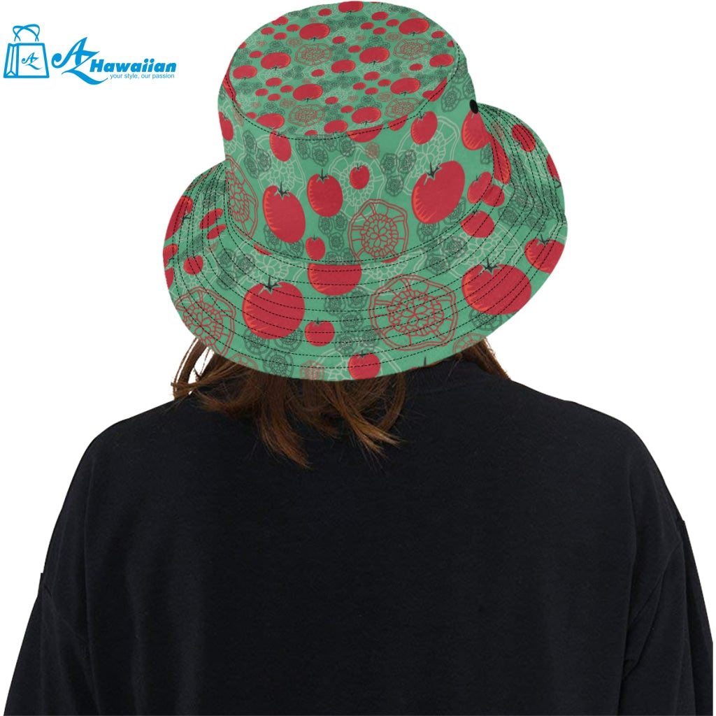 Tomato design pattern Unisex Bucket Hat