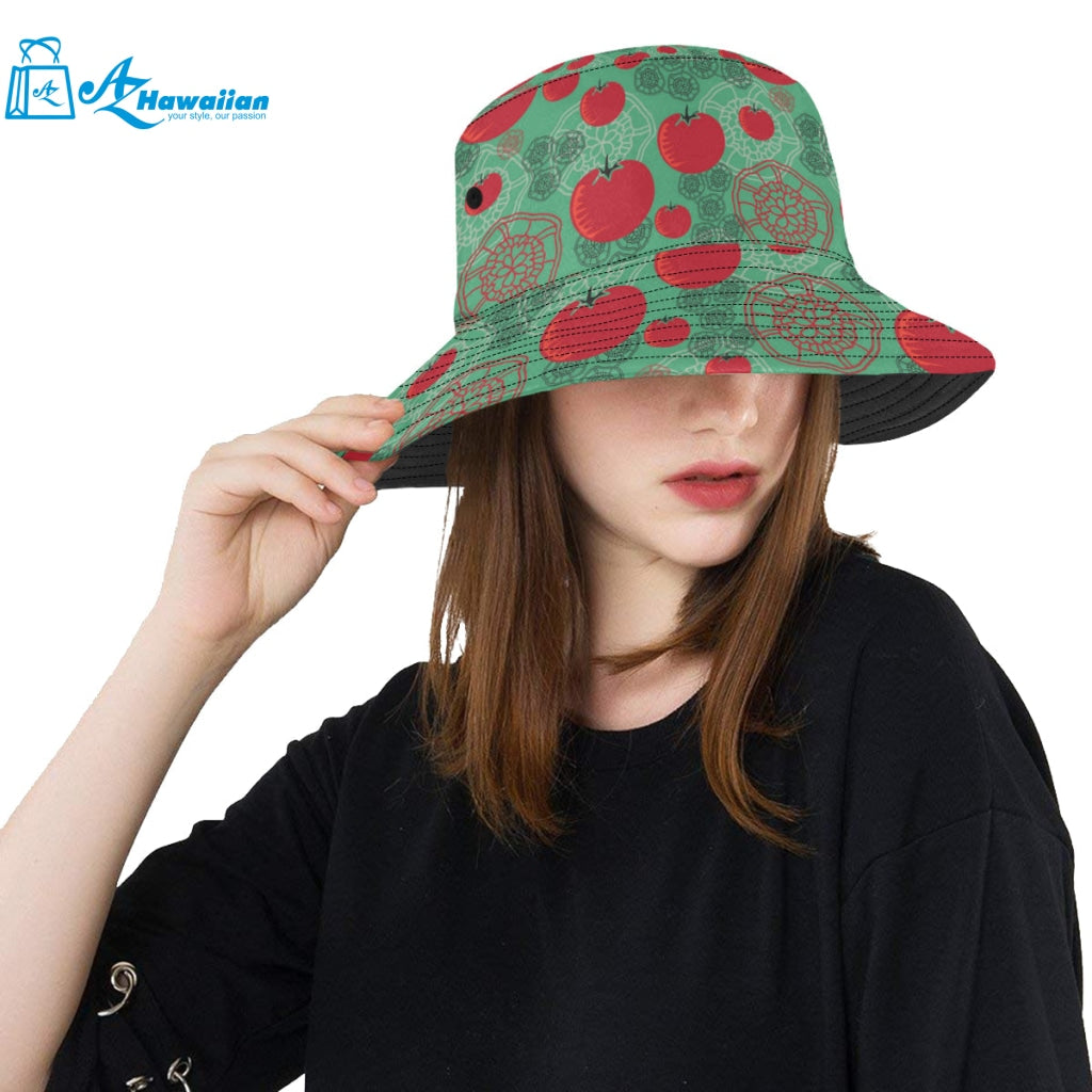 Tomato design pattern Unisex Bucket Hat