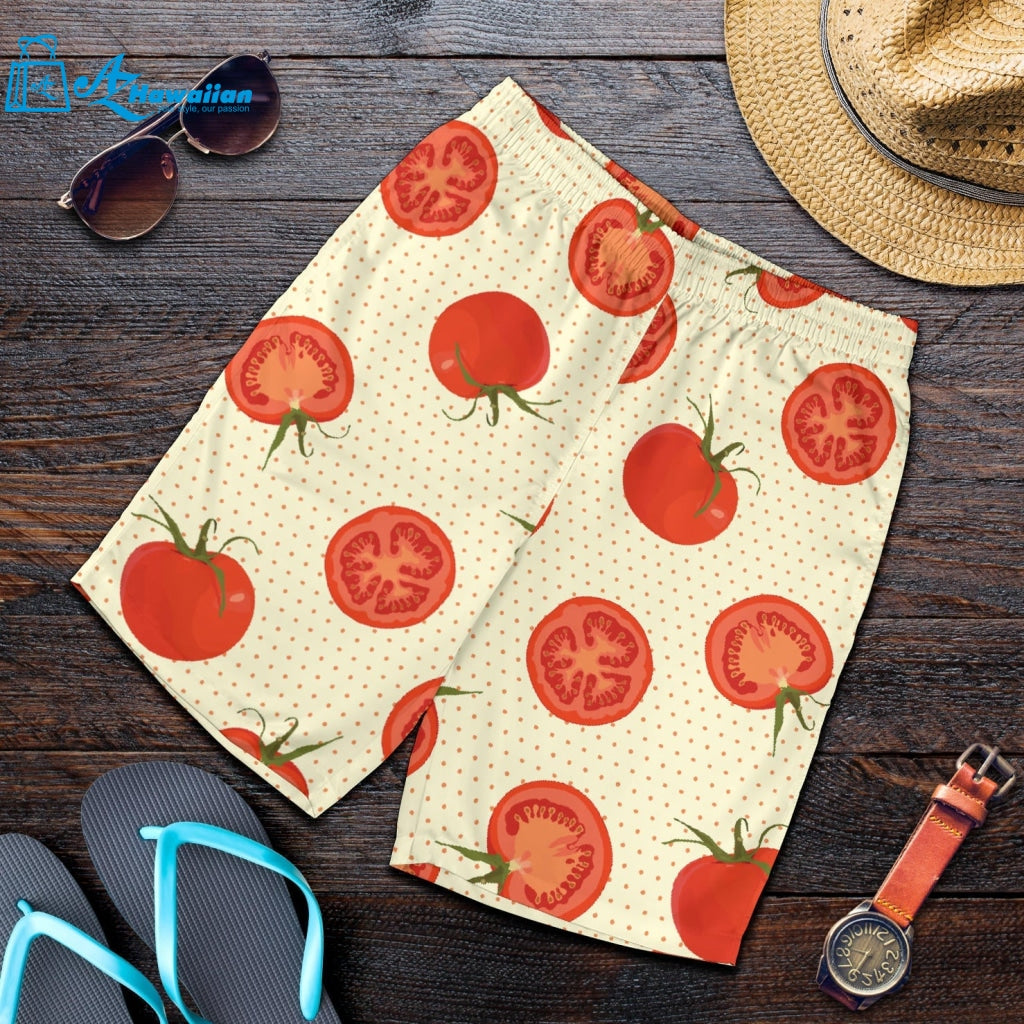 Tomato Dot Background Men Shorts