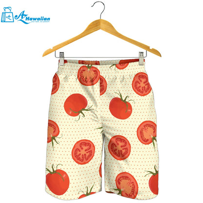 Tomato Dot Background Men Shorts