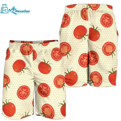 Tomato Dot Background Men Shorts