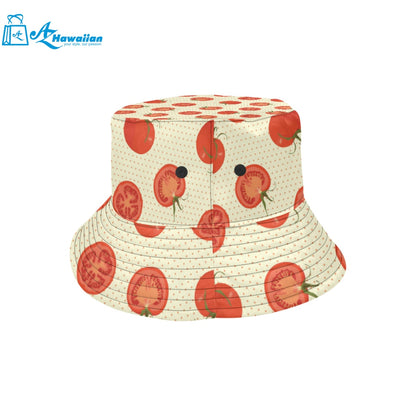 Tomato dot background Unisex Bucket Hat