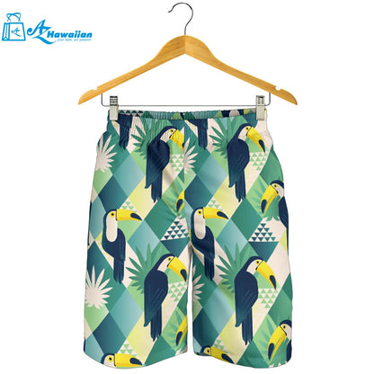 Toucan Tropical Leaves Design Pattern Men Shorts