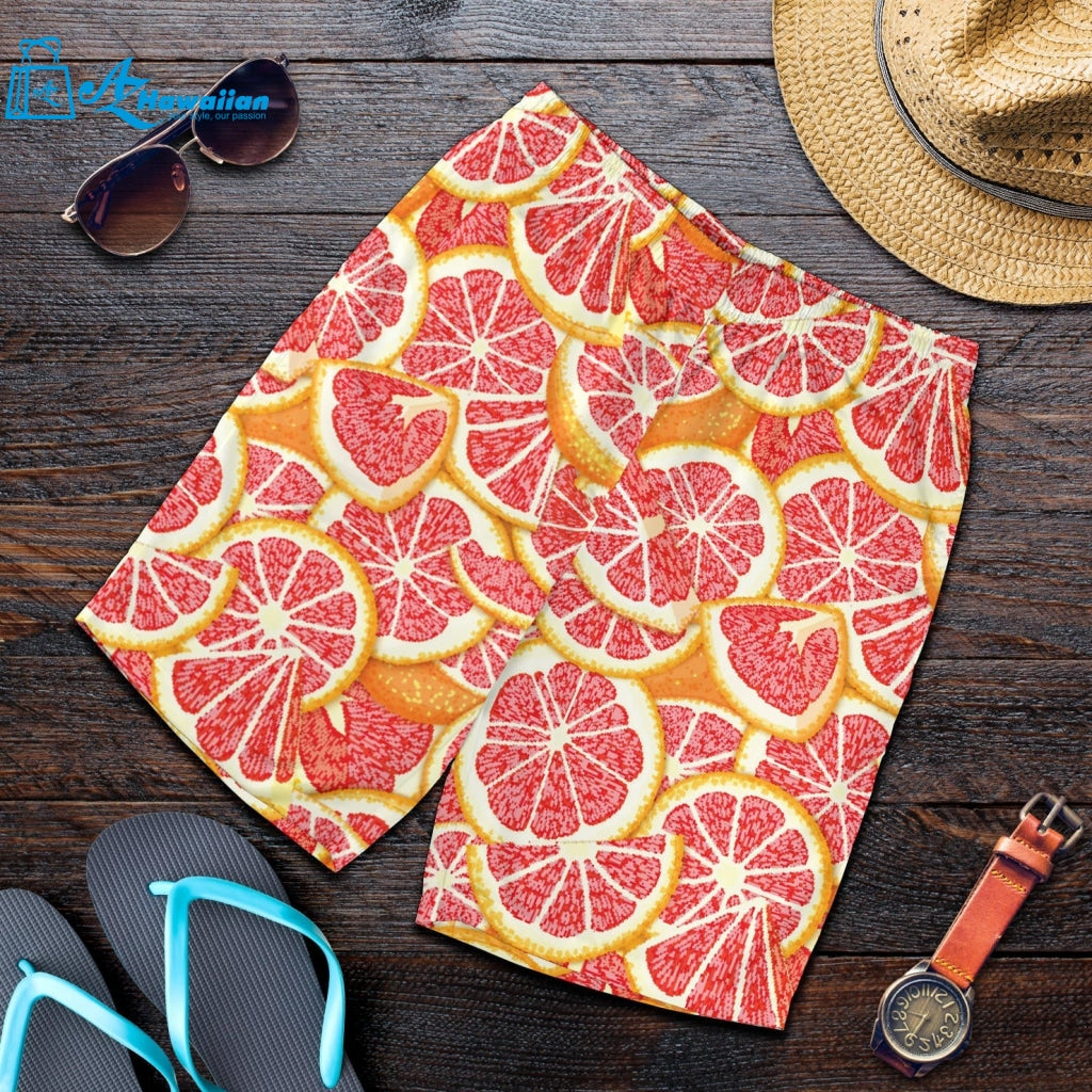 Tropical Grapefruit Pattern Men Shorts