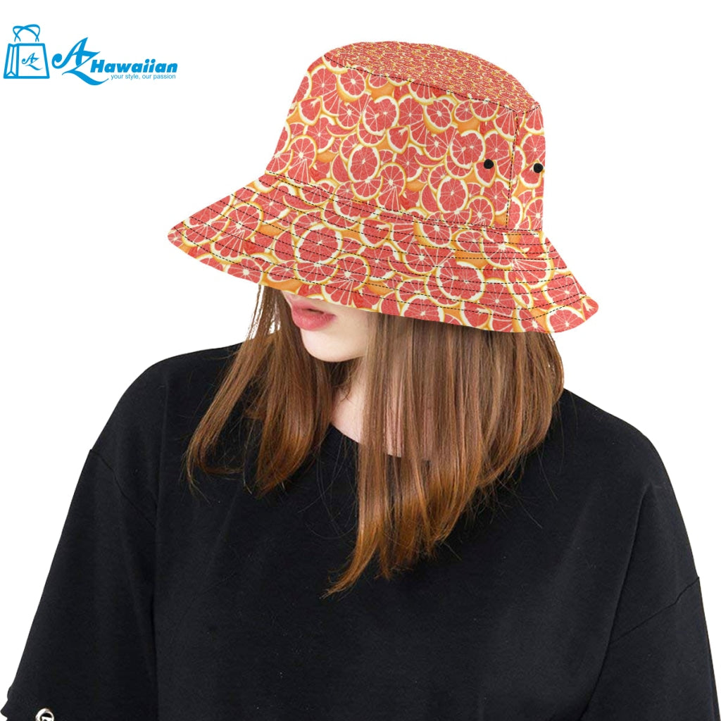 Tropical grapefruit pattern Unisex Bucket Hat