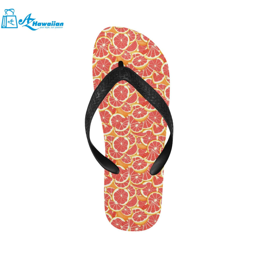 Tropical grapefruit pattern Unisex Flip Flops