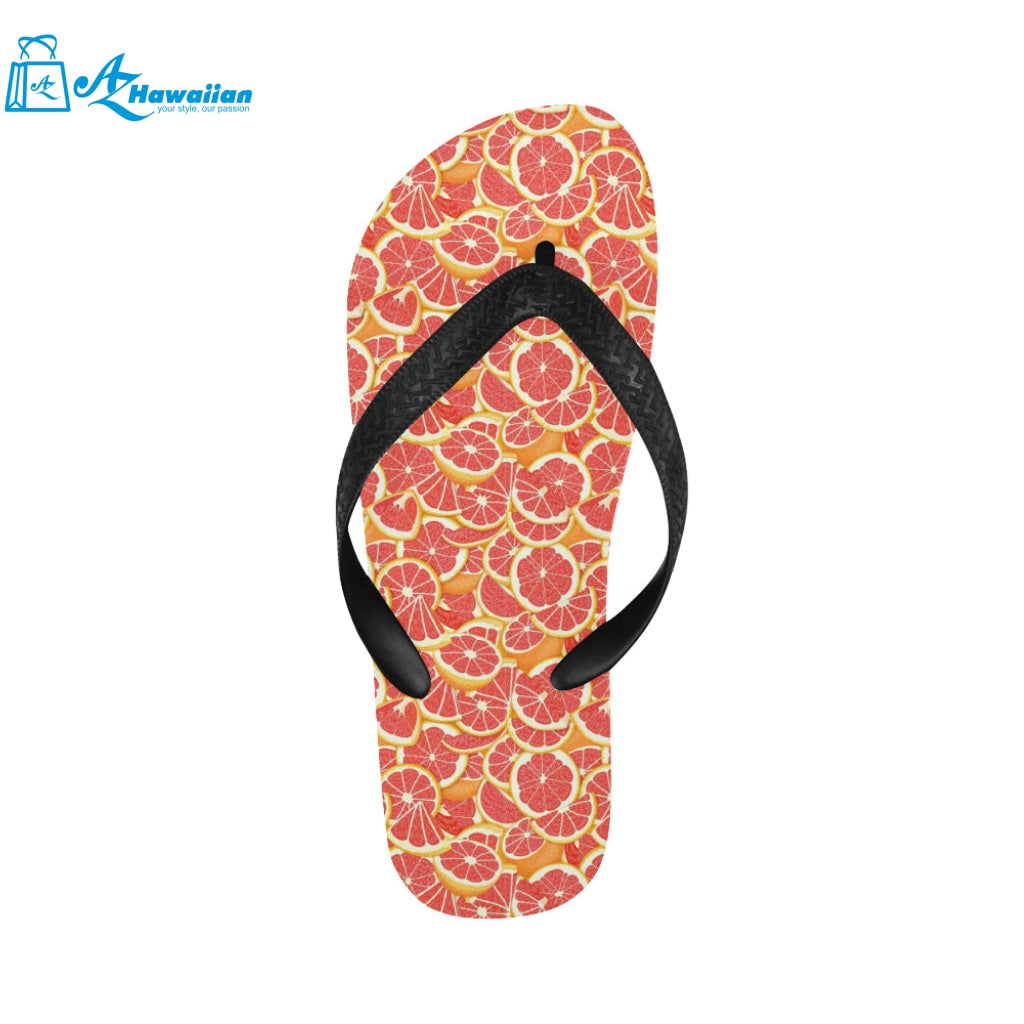 Tropical grapefruit pattern Unisex Flip Flops