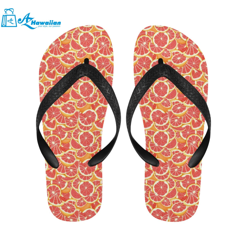 Tropical grapefruit pattern Unisex Flip Flops