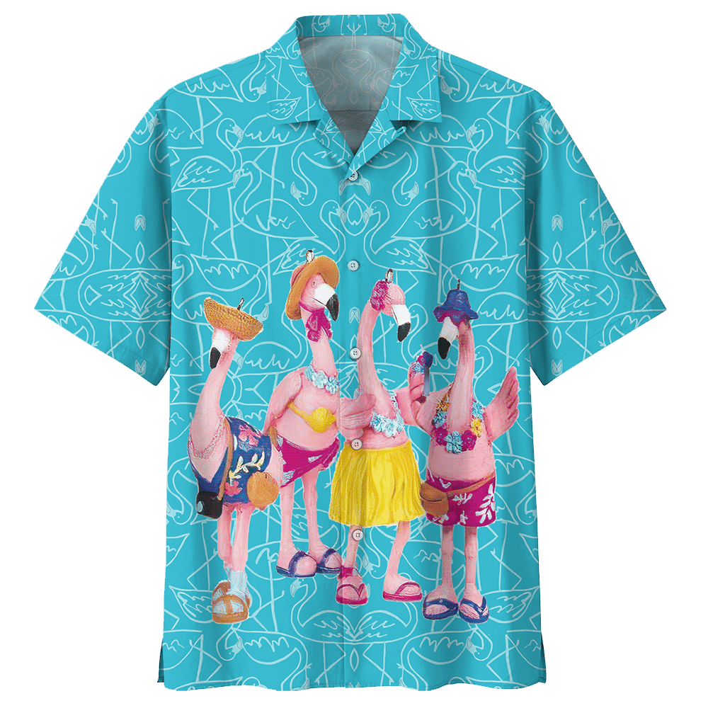 Flamingo Hawaiian Shirt Azs001