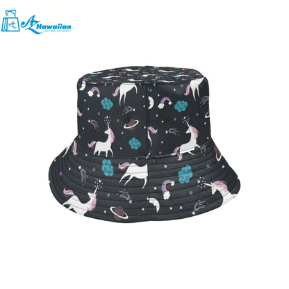 unicorn rainbows moon clound star pattern Unisex Bucket Hat