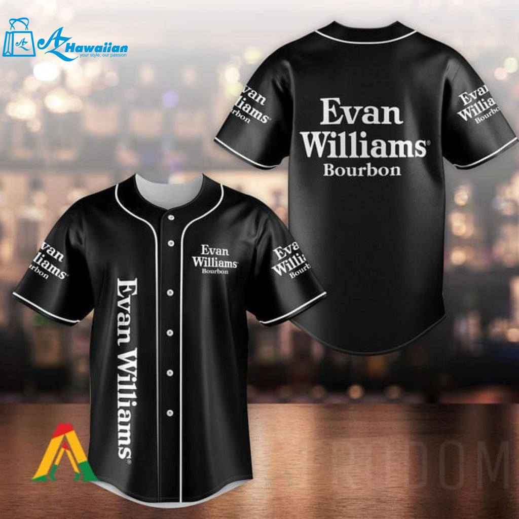 Unisex Black Evan Williams Baseball Jersey