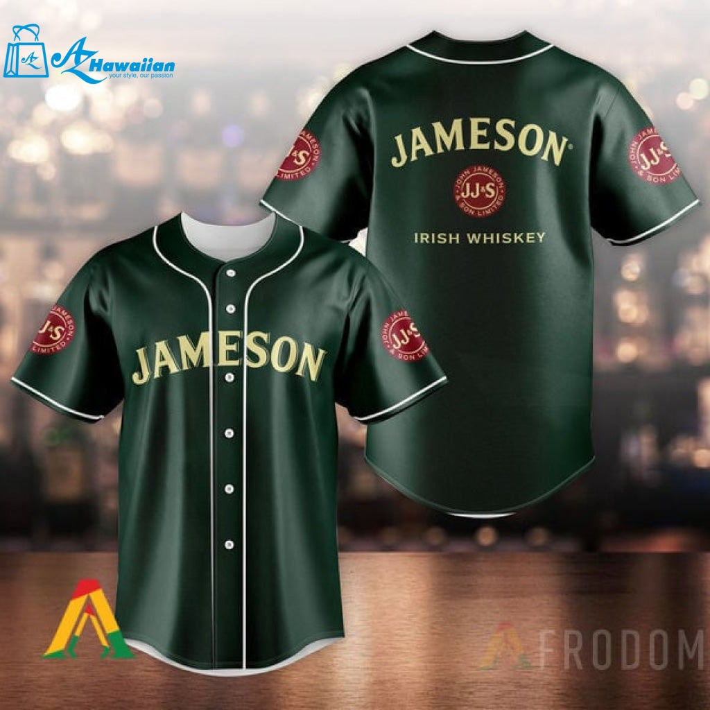 Unisex Green Jameson Baseball Jersey