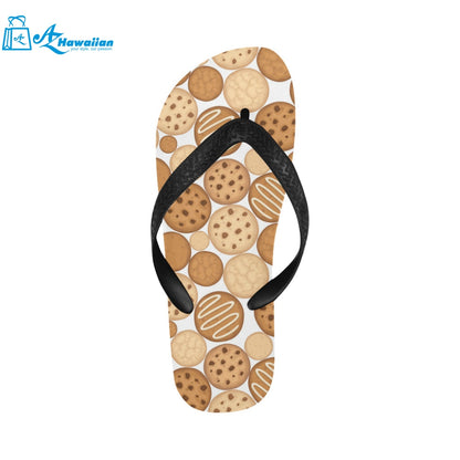 Various cookie pattern Unisex Flip Flops