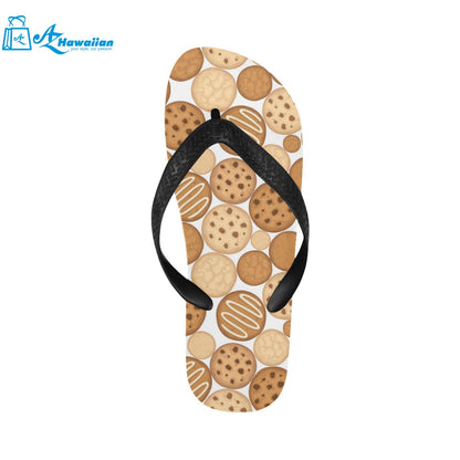 Various cookie pattern Unisex Flip Flops