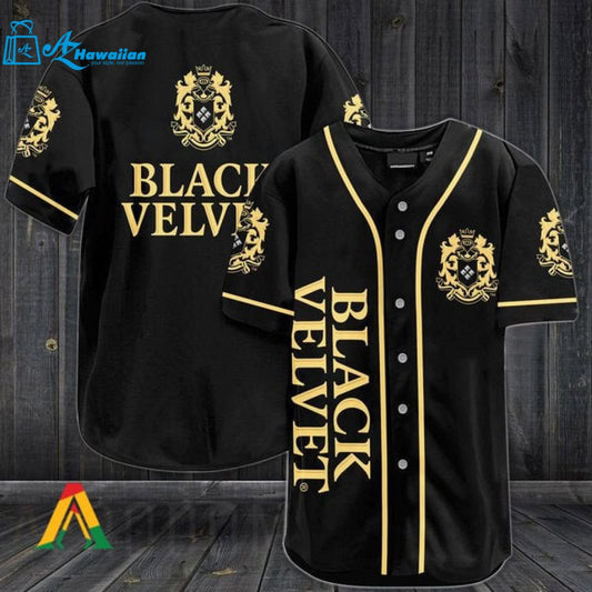 Vintage Black Velvet Canadian Whisky Baseball Jersey