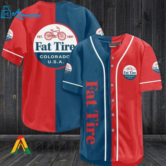 Vintage Fat Tire Amber Ale Beer Baseball Jersey