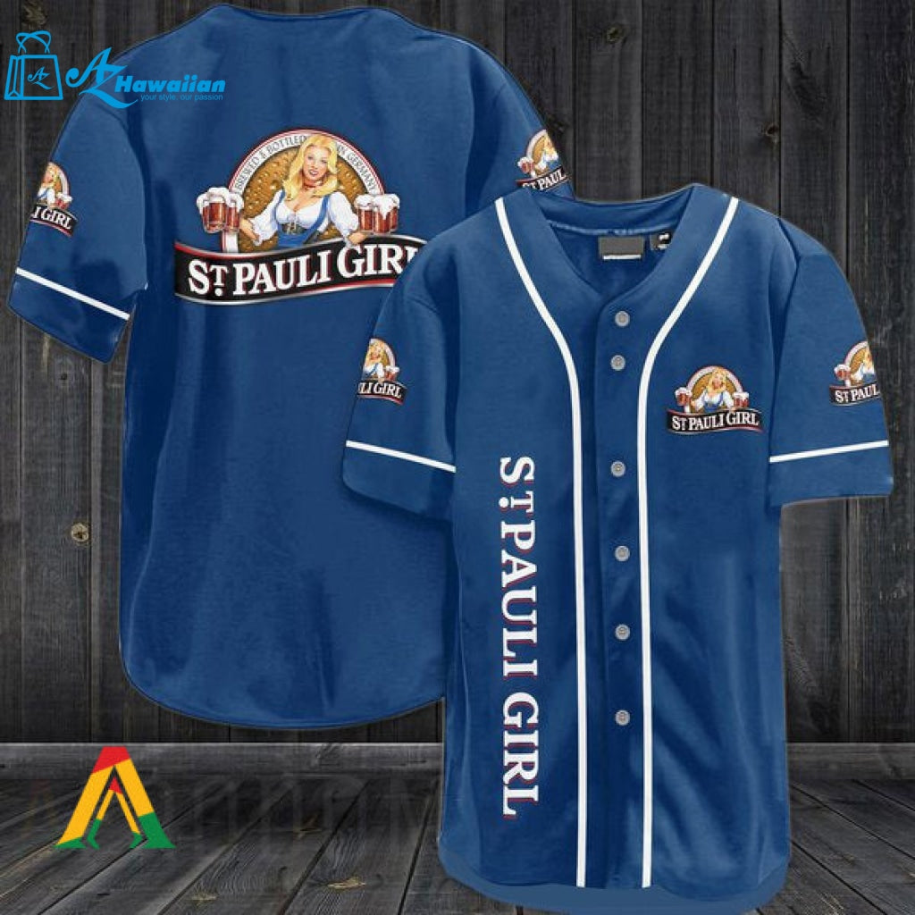 Vintage St. Pauli Girl Beer Baseball Jersey