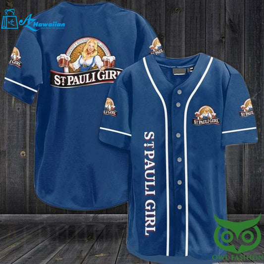 Vintage St. Pauli Girl Beer Baseball Jersey