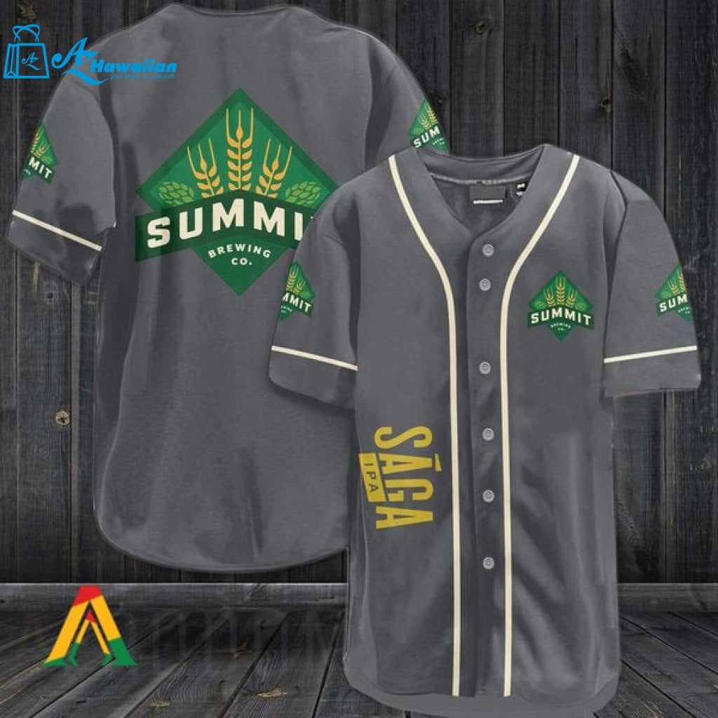 Vintage Summit Saga IPA Beer Baseball Jersey