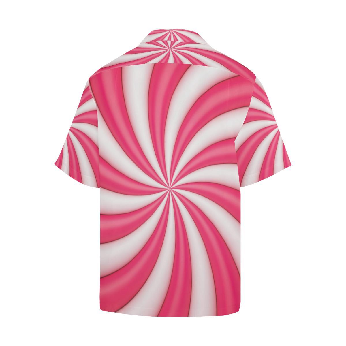 Vortex Twist Swirl Candy Print Hawaiian Shirt