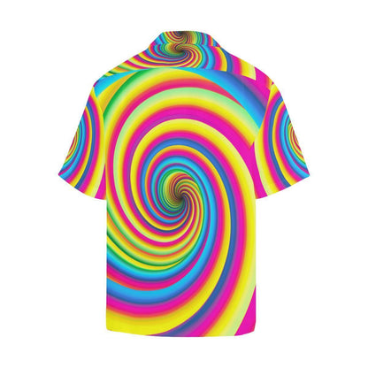 Vortex Twist Swirl Rainbow Design Hawaiian Shirt